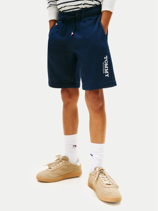 Zdjęcie produktu Tommy Hilfiger Szorty sportowe Monotype Print KB0KB10023 Granatowy Regular Fit