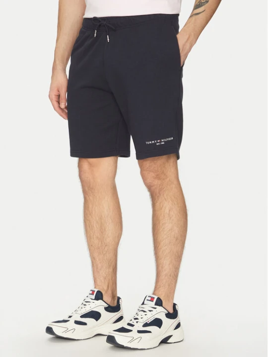 Zdjęcie produktu Tommy Hilfiger Szorty sportowe Small Logo MW0MW38698 Granatowy Regular Fit