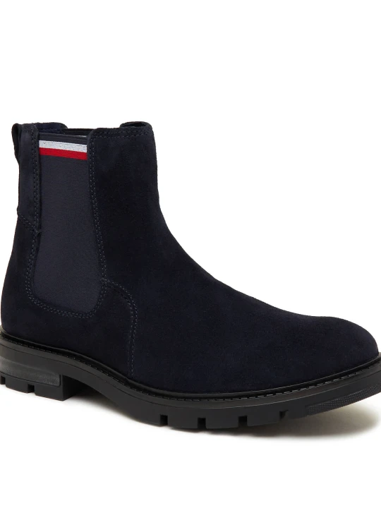 Zdjęcie produktu Tommy Hilfiger Sztyblety CORPOARTE CHELSEA | zamsz granatowy