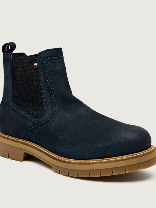 Zdjęcie produktu Tommy Hilfiger Sztyblety FLEX CHELSEA | zamsz granatowy