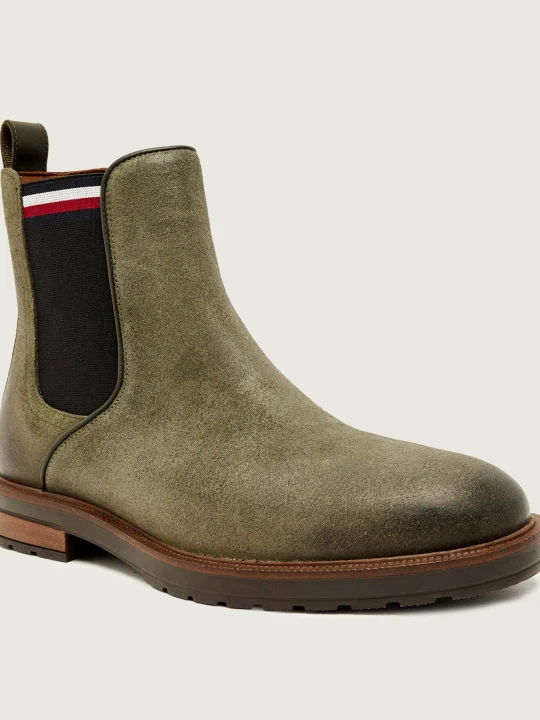 Zdjęcie produktu Tommy Hilfiger Sztyblety | zamsz zielony
