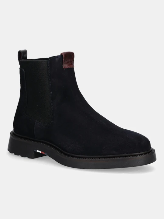 Zdjęcie produktu Tommy Hilfiger sztyblety zamszowe COMFORT LWT SDE CHELSEA granatowy
