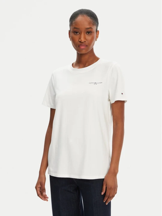 Zdjęcie produktu Tommy Hilfiger T-Shirt 1985 WW0WW37877 Biały Regular Fit