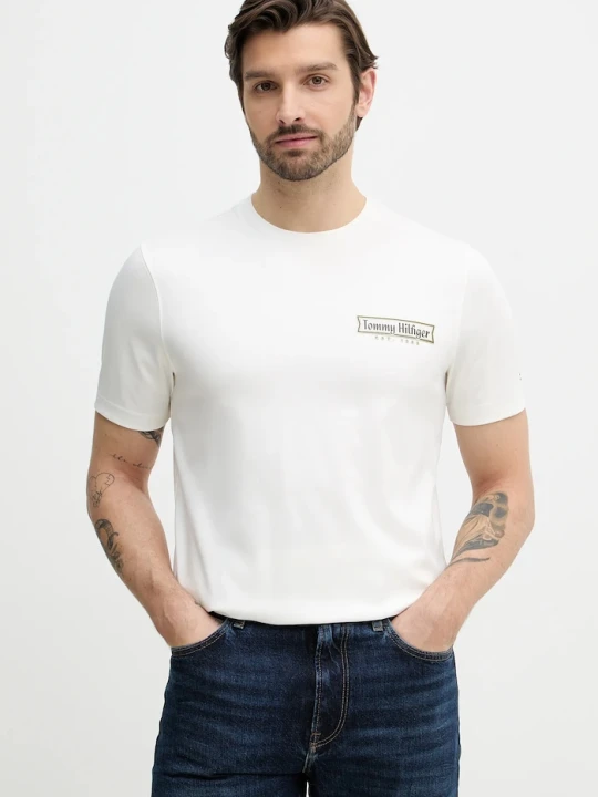 Zdjęcie produktu Tommy Hilfiger t-shirt beżowy