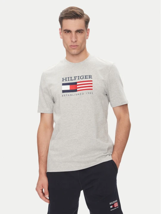 Zdjęcie produktu Tommy Hilfiger T-Shirt American Monotype MW0MW39843 Szary Regular Fit