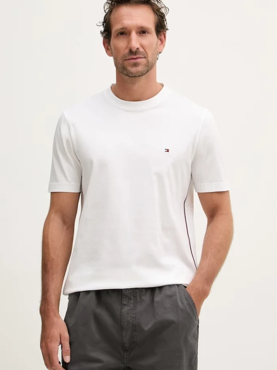 Zdjęcie produktu Tommy Hilfiger t-shirt basic męski bawełniany biały