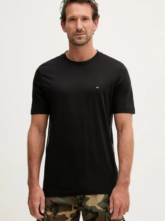 Zdjęcie produktu Tommy Hilfiger t-shirt basic męski bawełniany czarny