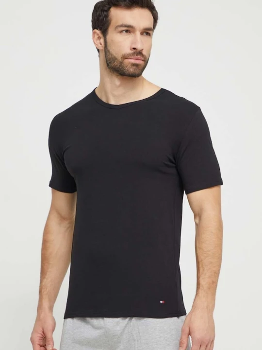Zdjęcie produktu Tommy Hilfiger t-shirt bawełniany 3-pack czarny