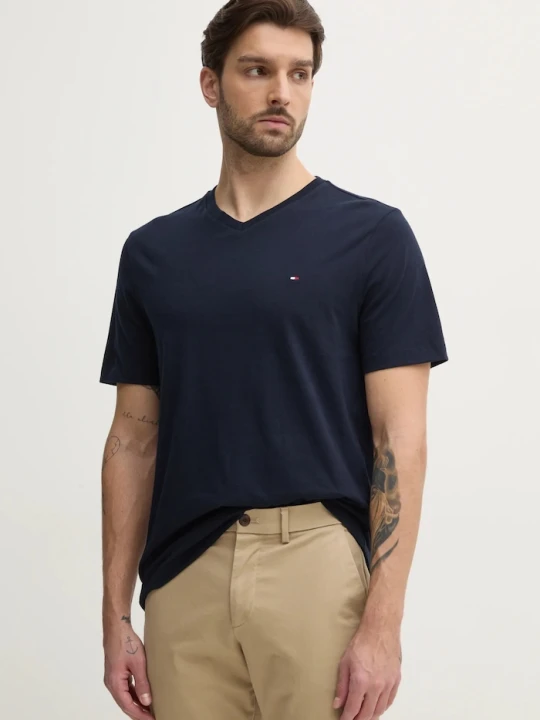 Zdjęcie produktu Tommy Hilfiger t-shirt męski bawełniany granatowy
