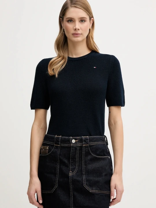 Zdjęcie produktu Tommy Hilfiger t-shirt bawełniany granatowy