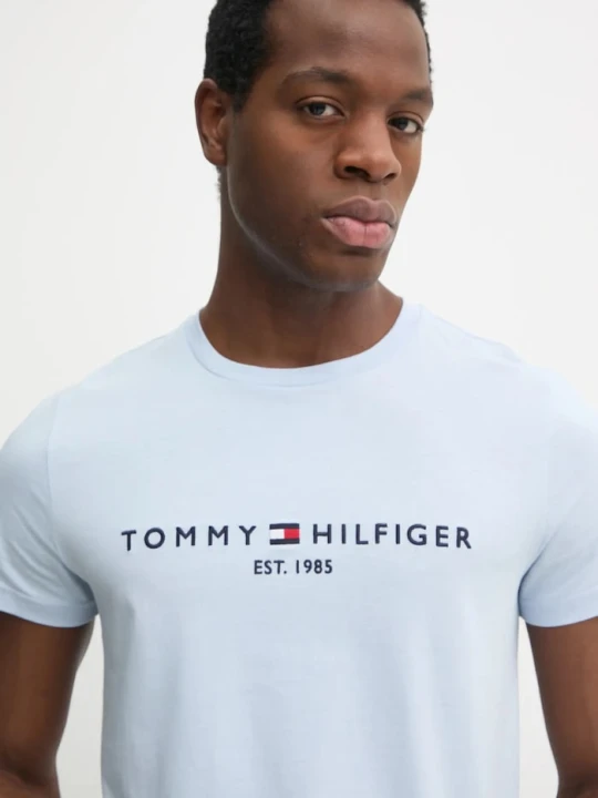 Zdjęcie produktu Tommy Hilfiger t-shirt bawełniany niebieski