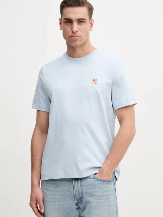 Zdjęcie produktu Tommy Hilfiger t-shirt bawełniany niebieski