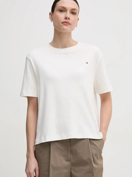 Zdjęcie produktu Tommy Hilfiger t-shirt bawełniany biały
