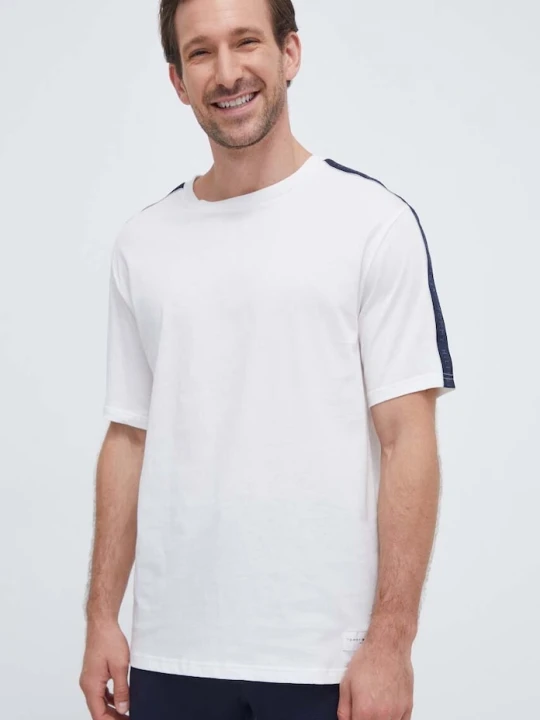 Zdjęcie produktu Tommy Hilfiger t-shirt bawełniany beżowy