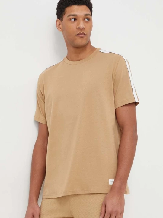Zdjęcie produktu Tommy Hilfiger t-shirt bawełniany beżowy