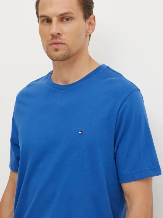 Zdjęcie produktu Tommy Hilfiger t-shirt bawełniany niebieski
