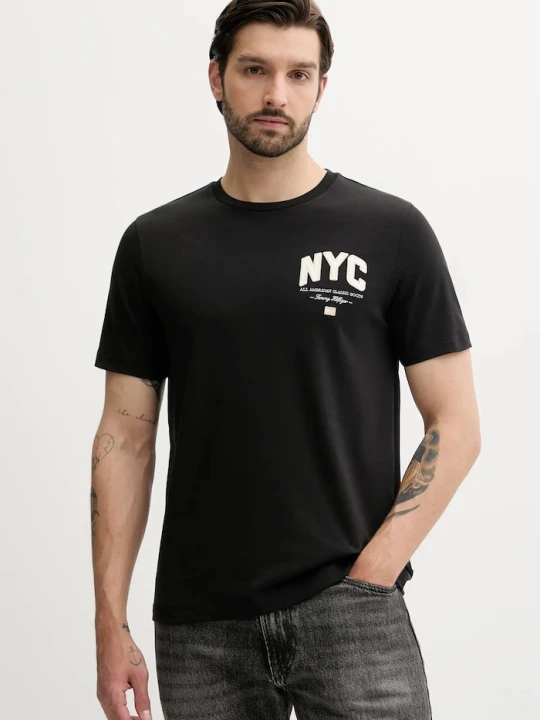 Zdjęcie produktu Tommy Hilfiger t-shirt bawełniany czarny