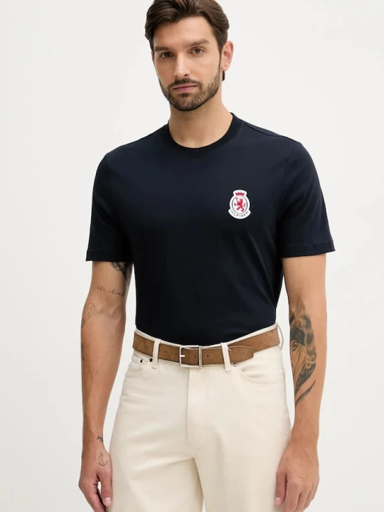 Zdjęcie produktu Tommy Hilfiger t-shirt bawełniany granatowy