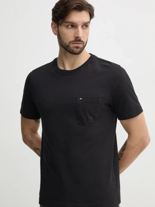 Zdjęcie produktu Tommy Hilfiger T-shirt męski bawełniany czarny