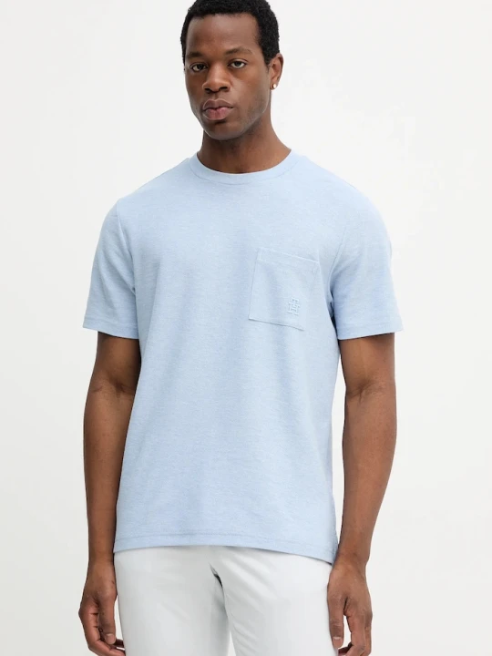 Zdjęcie produktu Tommy Hilfiger t-shirt bawełniany niebieski