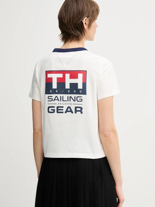 Zdjęcie produktu Tommy Hilfiger t-shirt bawełniany SAILING biały