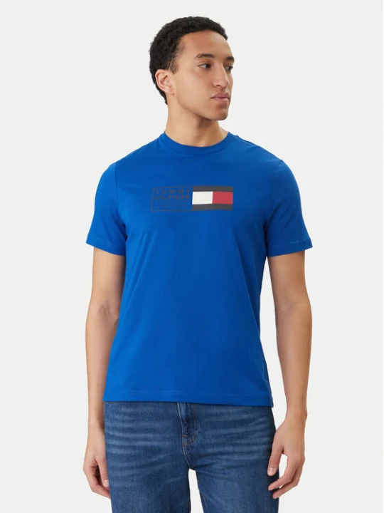 Zdjęcie produktu Tommy Hilfiger T-Shirt Brand Love Box MW0MW42366 Niebieski Regular Fit
