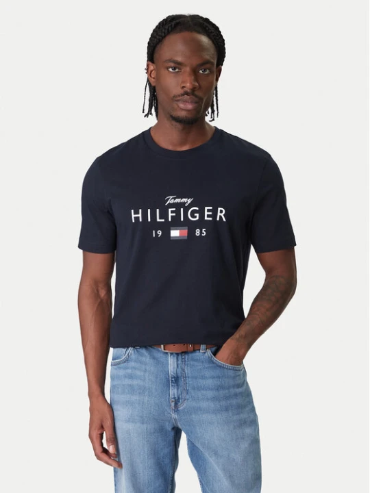 Zdjęcie produktu Tommy Hilfiger T-Shirt Brand Love MW0MW41455 Granatowy Regular Fit