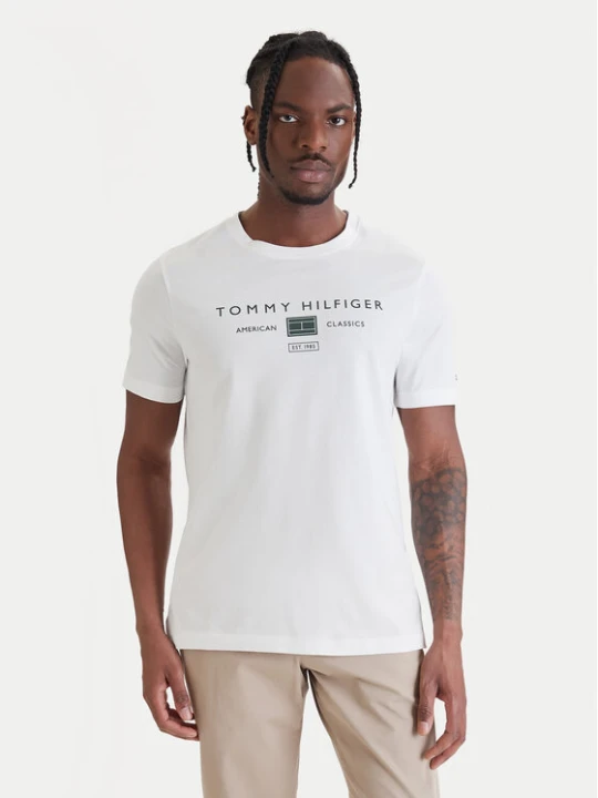 Zdjęcie produktu Tommy Hilfiger T-Shirt Brand Love MW0MW42365 Biały Regular Fit