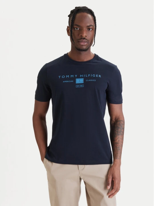 Zdjęcie produktu Tommy Hilfiger T-Shirt Brand Love MW0MW42365 Granatowy Regular Fit