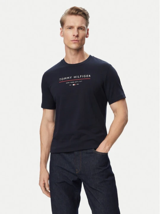 Zdjęcie produktu Tommy Hilfiger T-Shirt Brand Love MW0MW44359 Granatowy Regular Fit
