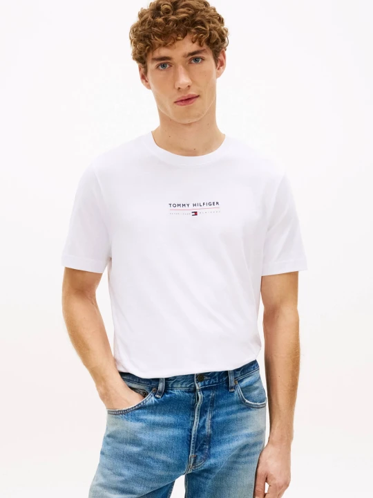 Zdjęcie produktu Tommy Hilfiger T-shirt BRAND LOVE | Regular Fit biały