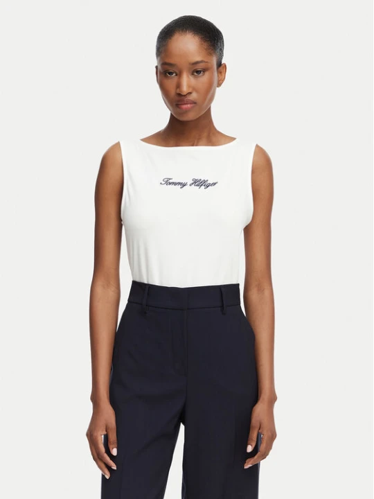 Zdjęcie produktu Tommy Hilfiger Top Classic WW0WW50947 Biały Regular Fit
