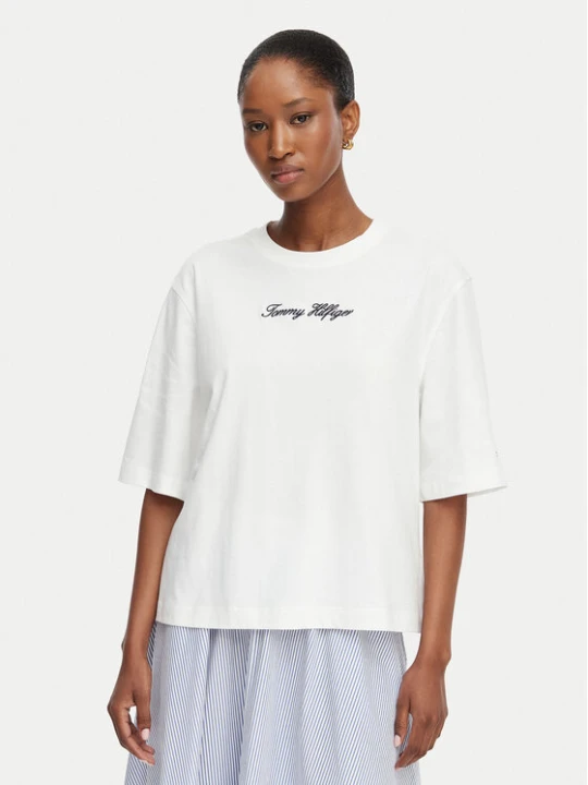 Zdjęcie produktu Tommy Hilfiger T-Shirt Classic WW0WW50948 Biały Relaxed Fit