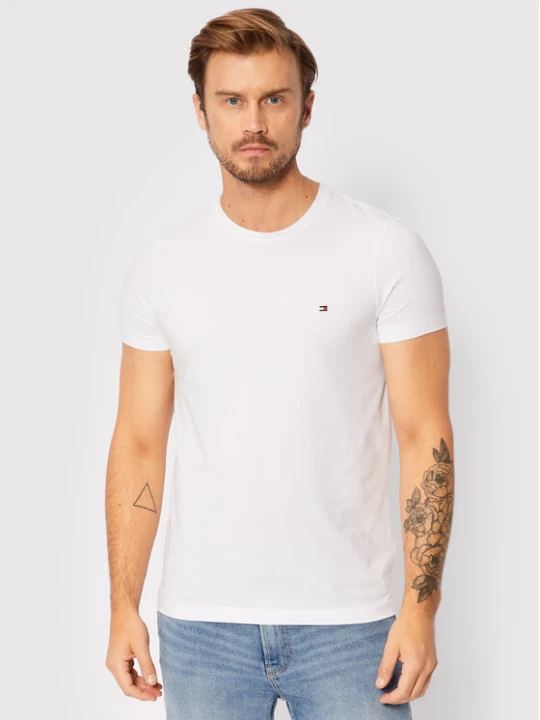 Zdjęcie produktu Tommy Hilfiger T-Shirt Core Stretch MW0MW27539 Biały Slim Fit