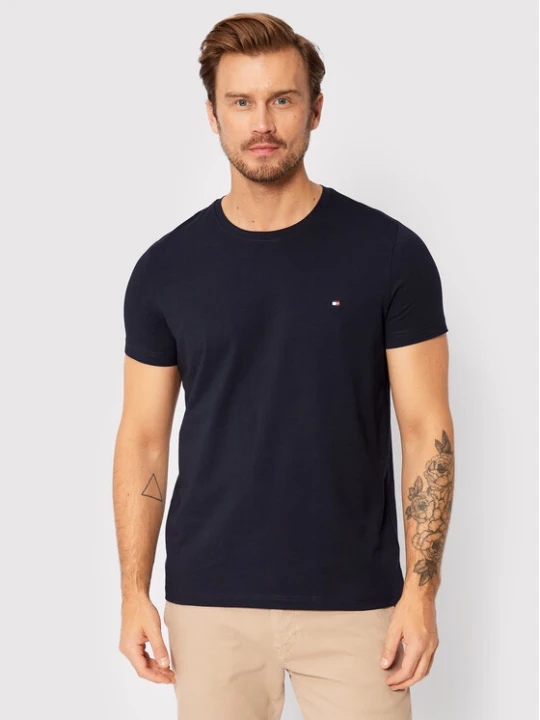 Zdjęcie produktu Tommy Hilfiger T-Shirt Core Stretch MW0MW27539 Granatowy Slim Fit