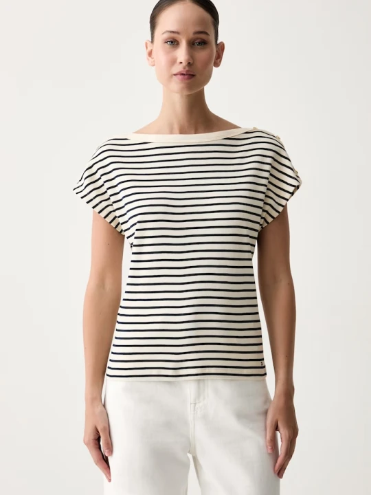 Zdjęcie produktu Tommy Hilfiger T-shirt damska bawełniana granatowy