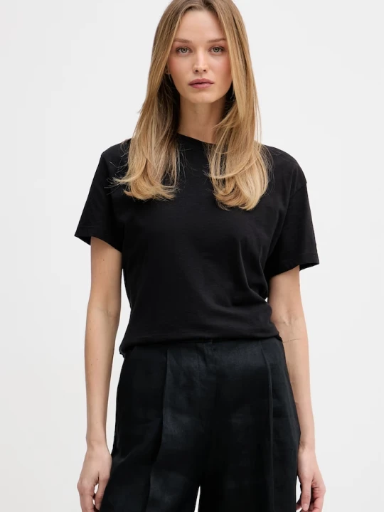Zdjęcie produktu Tommy Hilfiger T-shirt damski bawełniany czarny
