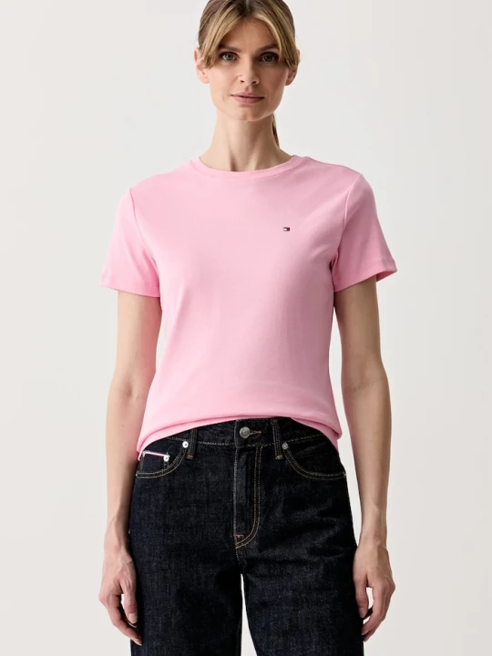 Zdjęcie produktu Tommy Hilfiger T-shirt damski bawełniany różowy