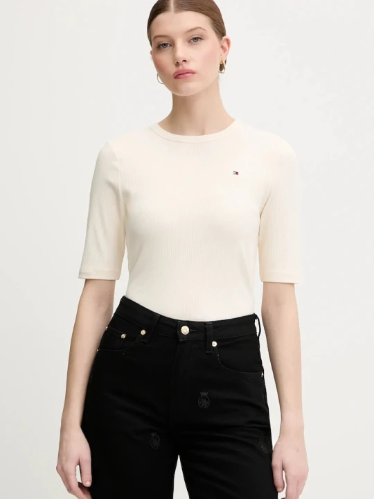 Zdjęcie produktu Tommy Hilfiger t-shirt beżowy