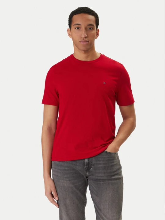 Zdjęcie produktu Tommy Hilfiger T-Shirt Ess Seasonal MW0MW39995 Czerwony Regular Fit