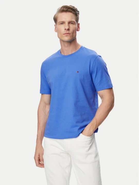 Zdjęcie produktu Tommy Hilfiger T-Shirt Ess Seasonal MW0MW39995 Niebieski jasny Regular Fit