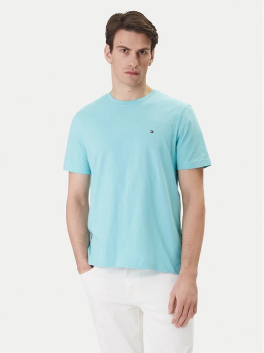 Zdjęcie produktu Tommy Hilfiger T-Shirt Ess Seasonal MW0MW39995 Turkusowy Regular Fit