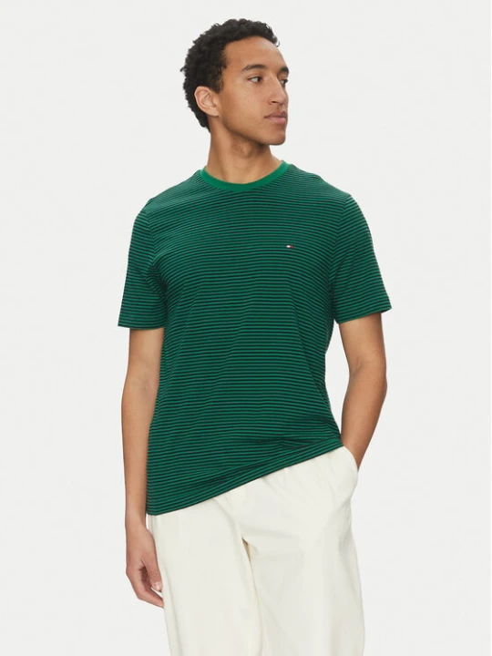 Zdjęcie produktu Tommy Hilfiger T-Shirt Ess Seasonal MW0MW39995 Zielony Regular Fit