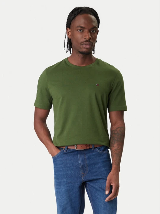 Zdjęcie produktu Tommy Hilfiger T-Shirt Ess Seasonal MW0MW39995 Zielony Regular Fit