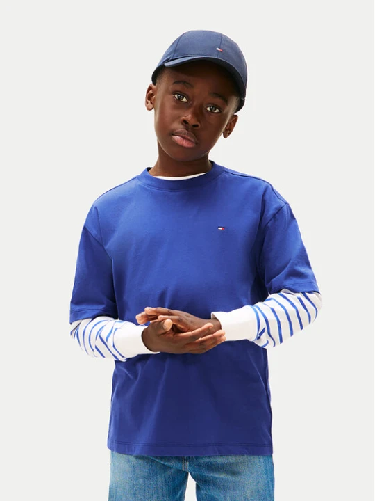 Zdjęcie produktu Tommy Hilfiger T-Shirt Essential Archive KB0KB09646 D Niebieski Regular Fit