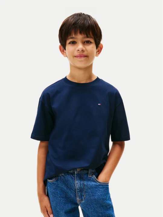 Zdjęcie produktu Tommy Hilfiger T-Shirt Essential Flag KB0KB09646 Granatowy Regular Fit