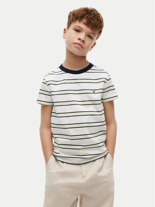 Zdjęcie produktu Tommy Hilfiger T-Shirt Essential KB0KB06879 Kremowy Regular Fit
