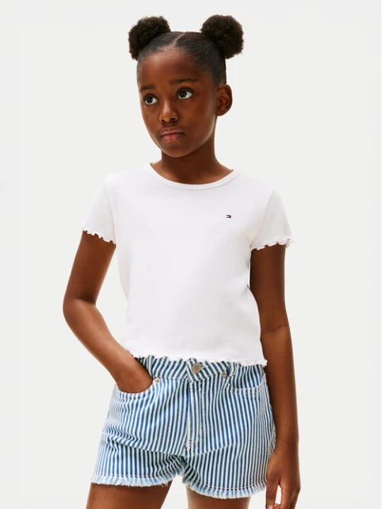 Zdjęcie produktu Tommy Hilfiger T-Shirt Essential KG0KG08590 Biały Regular Fit