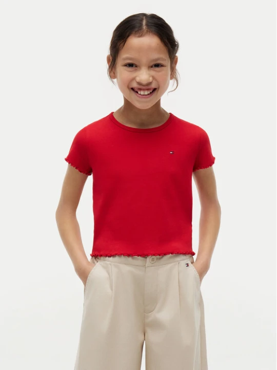 Zdjęcie produktu Tommy Hilfiger T-Shirt Essential KG0KG08590 Czerwony Regular Fit