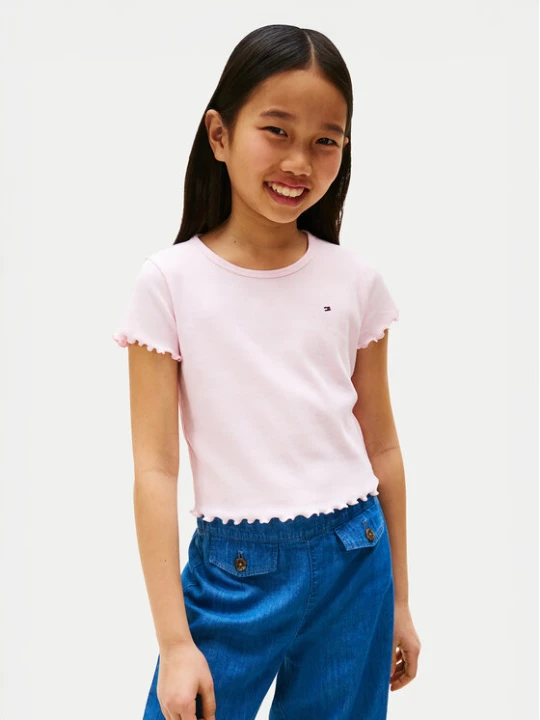 Zdjęcie produktu Tommy Hilfiger T-Shirt Essential KG0KG08590 Różowy Regular Fit